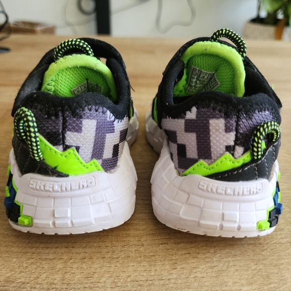 Skechers Mega Craft Minecraft Boys Size 5 Sneakers Blocky Chunky Shoes Toddler - Picture 5 of 10